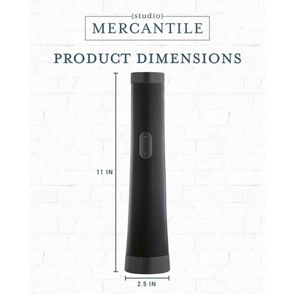 Studio Mercantile Black Electric Wine Opener w/ Foil Cutter - Picture 3 of 3